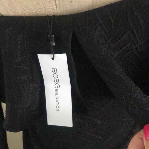 (NWT) BCBGeneration Off-the-shoulder Jacquard Knit Midi Sheath Dress S - Picture 6 of 11